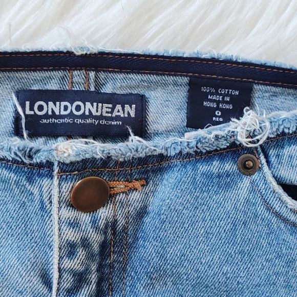 Victoria Secret London Mid-Rise distressed Flare Jeans Sz. 0 RARE - Picture 12 of 14